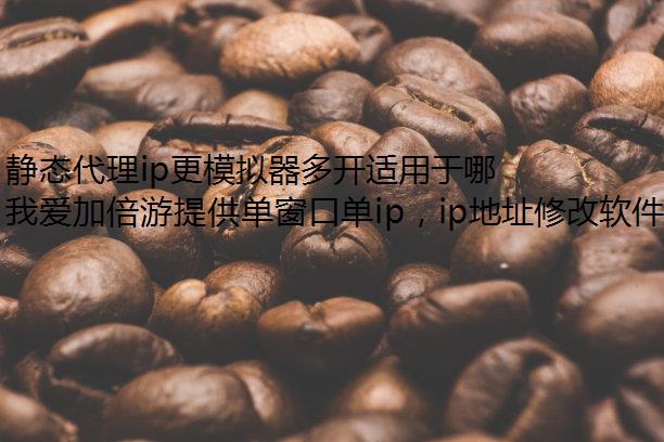 静态代理ip更模拟器多开适用于哪些场景?